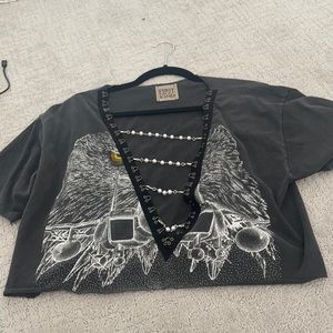 LF vintage T-shirt with pearl detailing